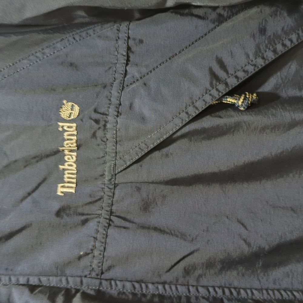 Timberland Mens Weather Gear Full Zip Bomber Jacket with hood Size Medium - Picture 2 of 13
